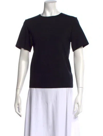 Pre-owned The Row Nylon Crew Neck T-shirt In Black
