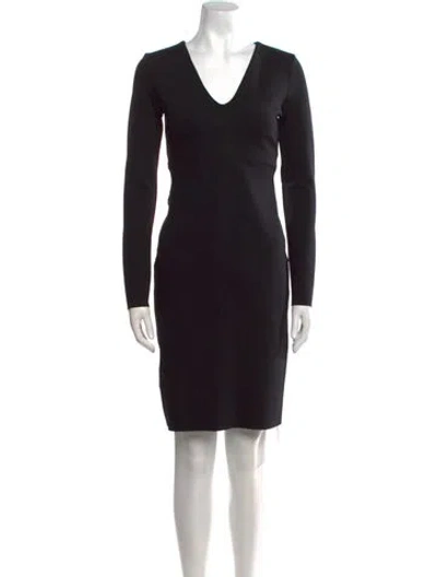 Pre-owned The Row Nylon Knee-length Dress In Black