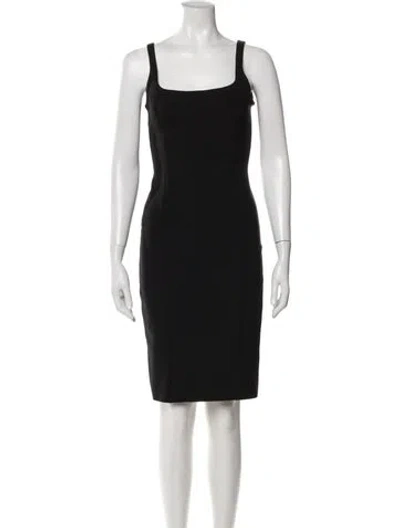 Pre-owned The Row Nylon Knee-length Dress In Black