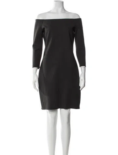 Pre-owned The Row Nylon Knee-length Dress In Black