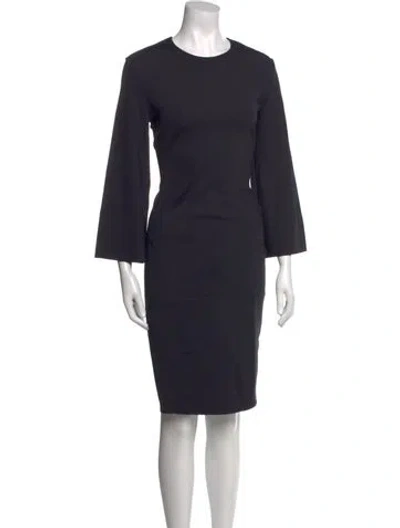 Pre-owned The Row Nylon Knee-length Dress In Blue