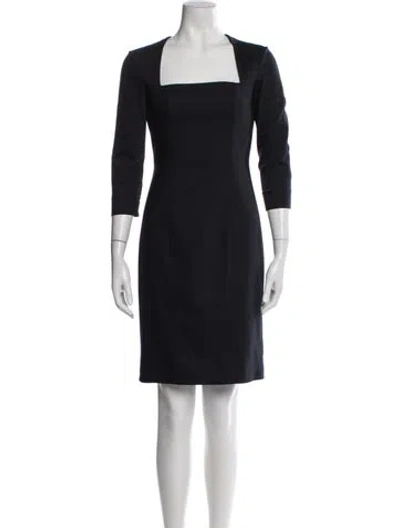 Pre-owned The Row Nylon Knee-length Dress In Blue