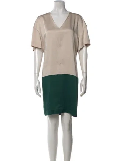 Pre-owned The Row Nylon Knee-length Dress In Neutral
