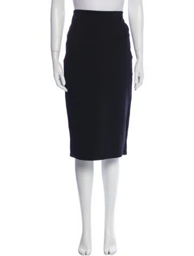Pre-owned The Row Nylon Knee-length Skirt In Black