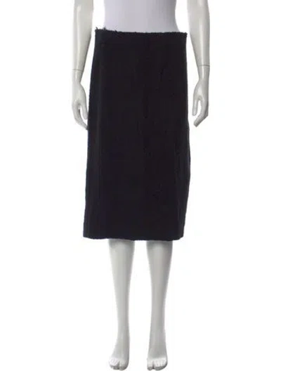Pre-owned The Row Nylon Knee-length Skirt In Black