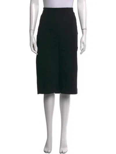 Pre-owned The Row Nylon Knee-length Skirt In Black