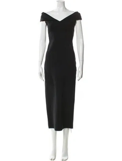 Pre-owned The Row Nylon Long Dress In Black