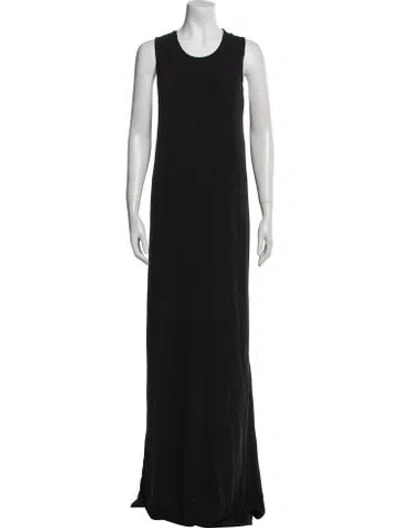 Pre-owned The Row Nylon Long Dress In Black