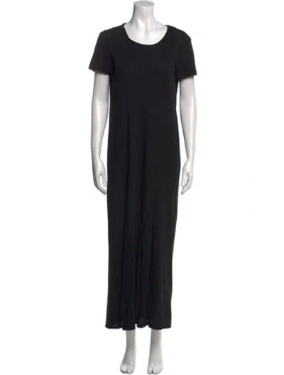 Pre-owned The Row Nylon Long Dress In Black