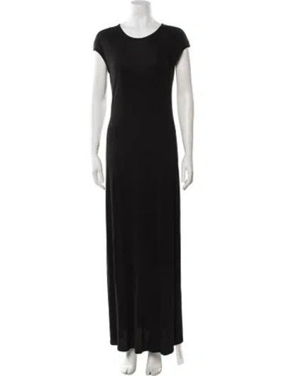 Pre-owned The Row Nylon Long Dress In Black