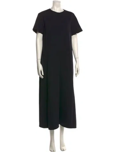 Pre-owned The Row Nylon Long Dress In Black