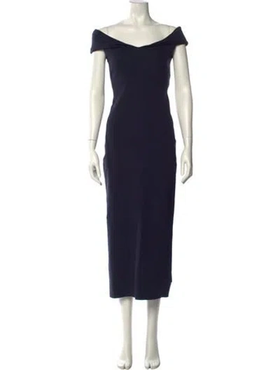 Pre-owned The Row Nylon Long Dress In Blue