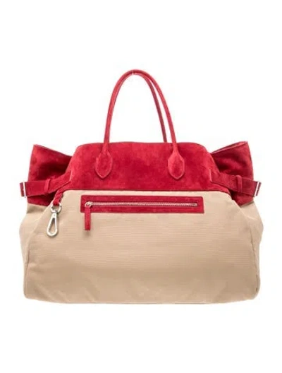 Pre-owned The Row Nylon Margaux Inside Out In Neutral