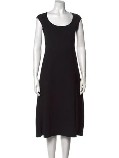Pre-owned The Row Nylon Midi Length Dress In Black