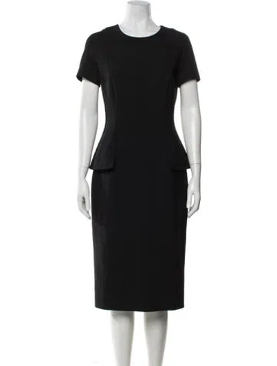 Pre-owned The Row Nylon Midi Length Dress In Black