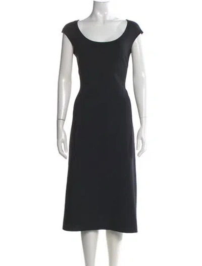 Pre-owned The Row Nylon Midi Length Dress In Black