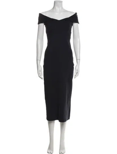 Pre-owned The Row Nylon Midi Length Dress In Black