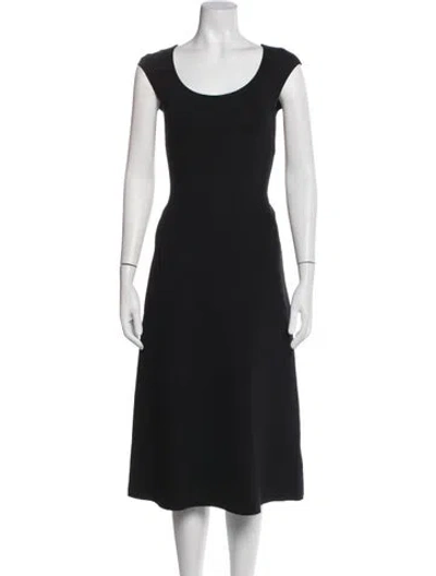 Pre-owned The Row Nylon Midi Length Dress In Black