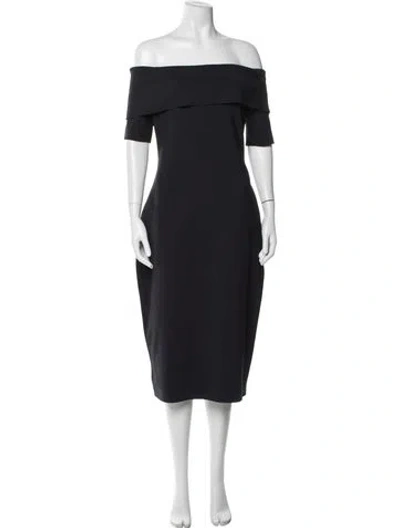 Pre-owned The Row Nylon Midi Length Dress In Blue