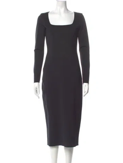 Pre-owned The Row Nylon Midi Length Dress In Gray