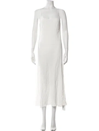Pre-owned The Row Nylon Midi Length Dress In Neutral