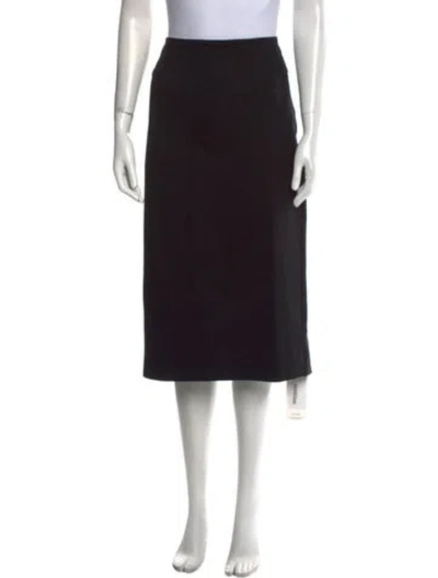 Pre-owned The Row Nylon Midi Length Skirt In Black