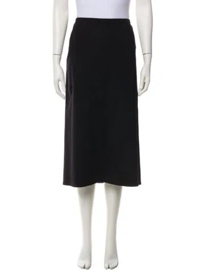Pre-owned The Row Nylon Midi Length Skirt In Black