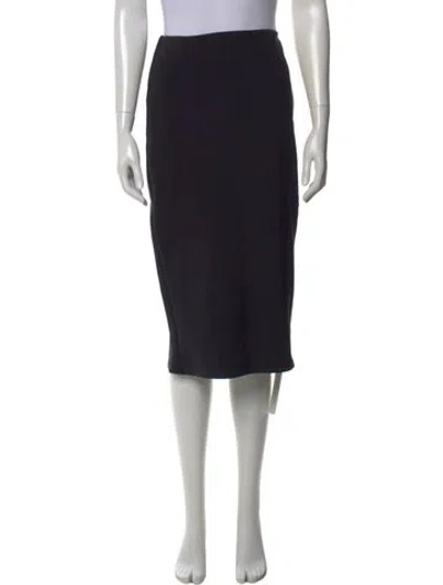 Pre-owned The Row Nylon Midi Length Skirt In Black