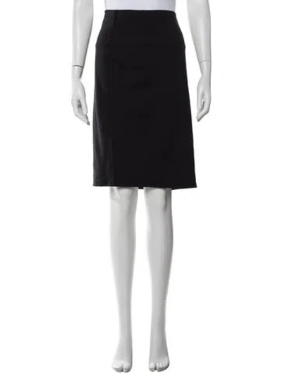Pre-owned The Row Nylon Midi Length Skirt In Black