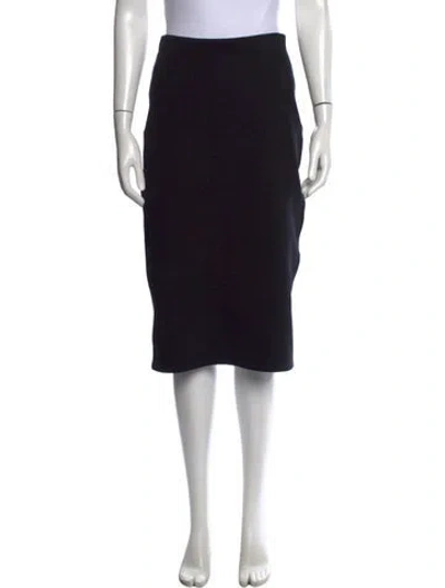 Pre-owned The Row Nylon Midi Length Skirt In Black