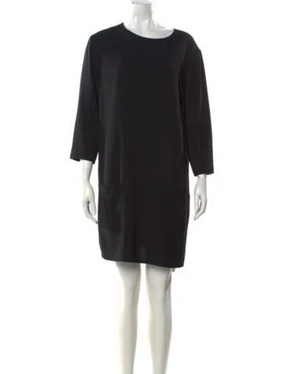 Pre-owned The Row Nylon Mini Dress In Black