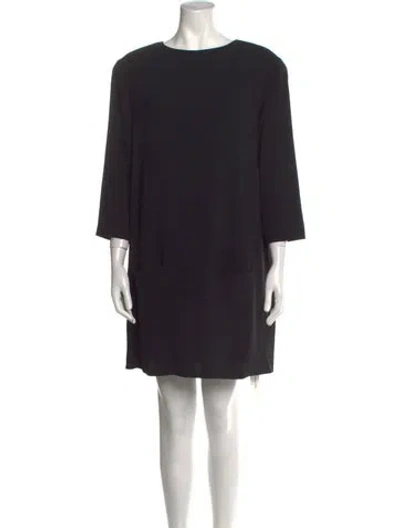 Pre-owned The Row Nylon Mini Dress In Black