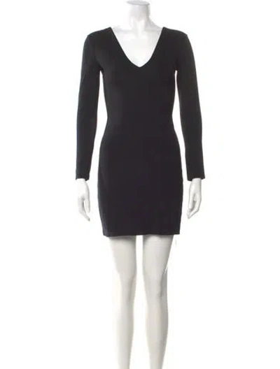 Pre-owned The Row Nylon Mini Dress In Black