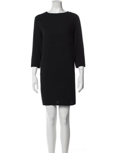 Pre-owned The Row Nylon Mini Dress In Black