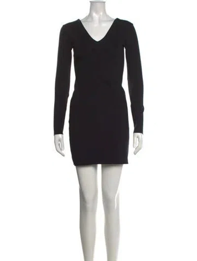 Pre-owned The Row Nylon Mini Dress In Black