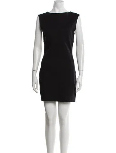 Pre-owned The Row Nylon Mini Dress In Black