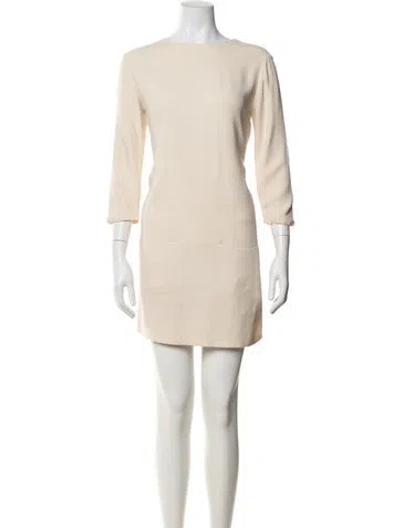 Pre-owned The Row Nylon Mini Dress In Neutrals