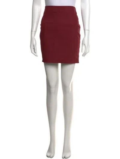 Pre-owned The Row Nylon Mini Skirt In Red