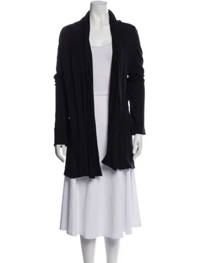 Pre-owned The Row Nylon Open Front Sweater In Blue