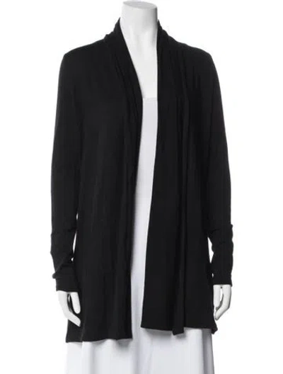 Pre-owned The Row Nylon Open Front Sweater In Blue