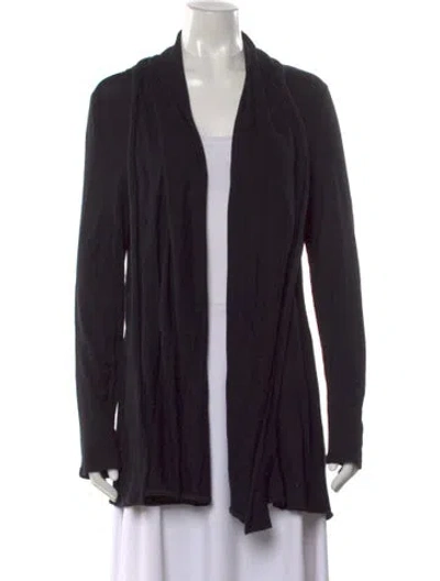 Pre-owned The Row Nylon Open Front Sweater In Gray