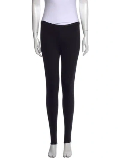Pre-owned The Row Nylon Skinny Leg Pants In Black