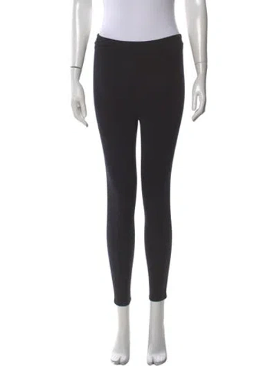 Pre-owned The Row Nylon Skinny Leg Pants In Black