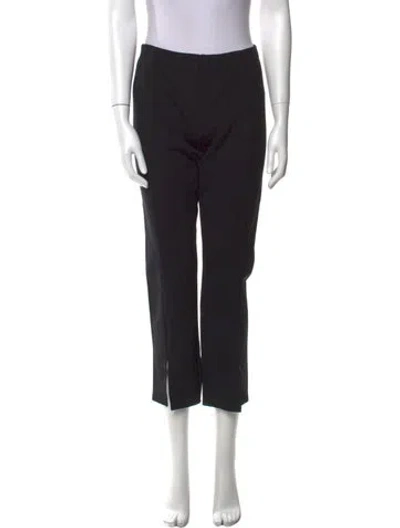 Pre-owned The Row Nylon Straight Leg Pants In Black