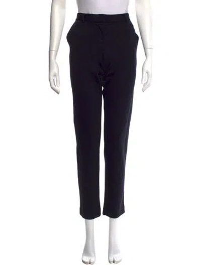 Pre-owned The Row Nylon Straight Leg Pants In Black