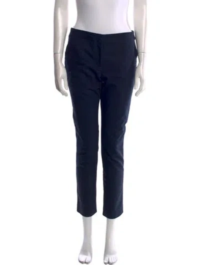 Pre-owned The Row Nylon Straight Leg Pants In Blue
