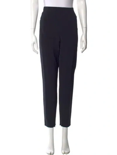 Pre-owned The Row Nylon Straight Leg Pants In Blue