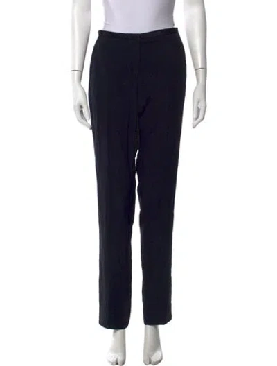 Pre-owned The Row Nylon Straight Leg Pants In Blue