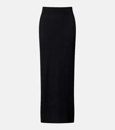 The Row Oboe Silk Maxi Skirt In Black