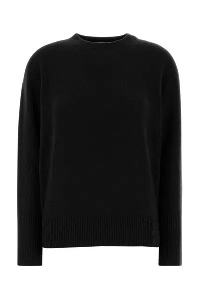 The Row Black Cashmere Blend Pato Sweater In Multi